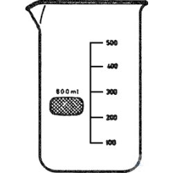 Tumbler, high form, 400 ml, with graduation and spout,...