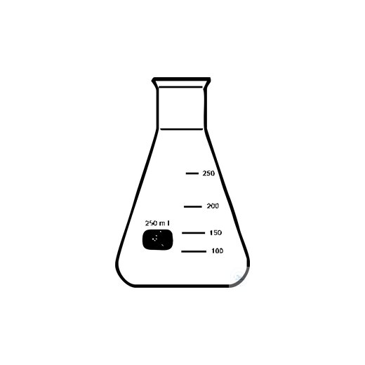 Erlenmeyer flask, 250 ml, narrow neck, with graduation, borosilicate glass 3.3, pack of = 10