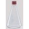 Erlenmeyer flask, 100 ml, GL 25, with screw cap, graduated, flask A-Ø 64 m