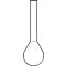 Kjeldahl flask, 250 ml, neck A.Ø 34 mm, A.Ø 81 mm, height 270 mm, DURAN® glass, PU