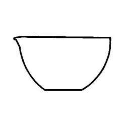 Evaporating dishes with spout, borosilicate glass, 600...