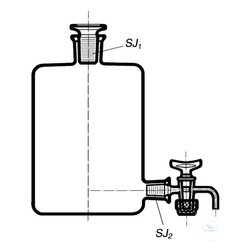 Abklärflaschen, 500 ml, H.165 mm, Ø- 89 mm,...