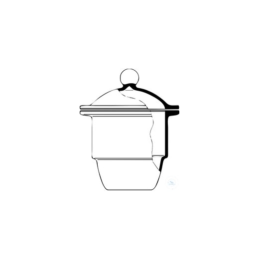 Desiccators NOVUS, DN 300, with button cover, ID flange 332 mm, AD flanges