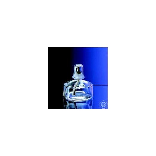 Spirit lamps, 100ml, flat, con. conical shape, with cap,