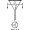 Analysentrichter f&uuml;r Schnellfiltration, Rand &Oslash; A.: 110 mm, hergestellt aus DURAN