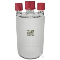 Woulffs bottle, 500 ml, 155 x 85 mm with 2 side necks GL...