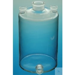 Woulffsche bottles 1 000 ml, with 3 NS-necks and tube,...