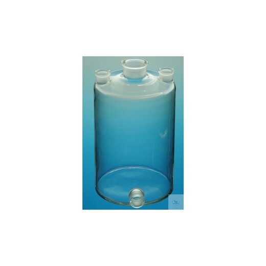 WOULFFSCHE BOTTLES 2 000 ML, WITH 3 NS-NECKS AND TUBUS, A. Ø 130 MM, H-225