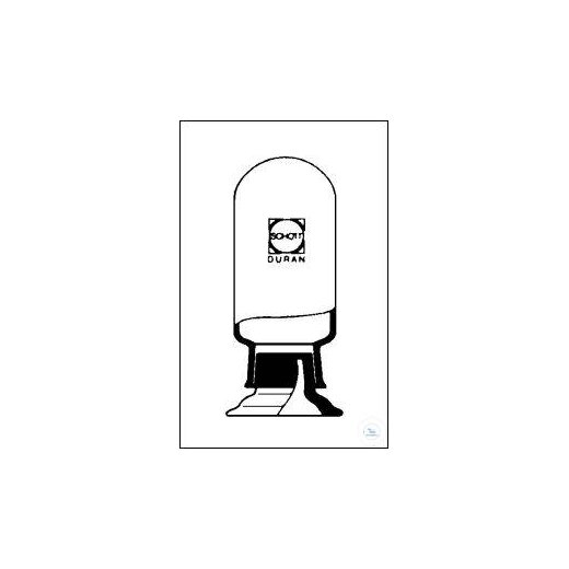 Sight glasses, 100 ml, NS 34.5, Ø 52 mm, height 135 mm, for exhibition purposes,