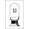 Sight glasses, 300 ml, NS 45, Ø 69 mm, height 163 mm, for exhibition purposes, DUR
