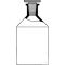 Enghals-Steilbrustflaschen, 50 ml, NS 14/15, klar, mit PE-Stopfen, Soda-Glas,
