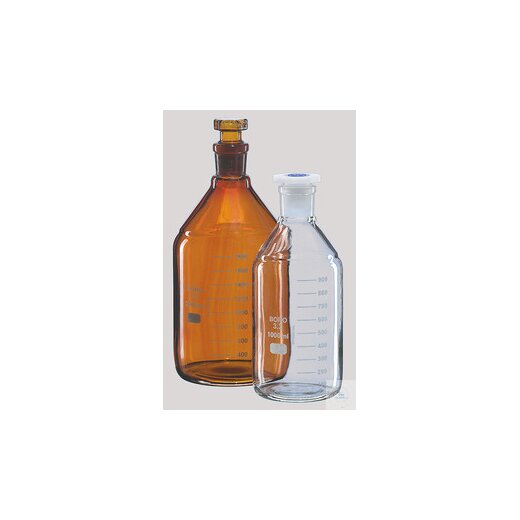 Laboratory bottle, 250 ml, NS 29/32, clear glass, Boro. 3.3, Ø70 mm, height 143 mm