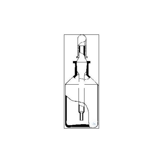 Tropfflasche, 50 ml, Steilbrust, mit NS-Pipette, komplett mit Gummihütchen,