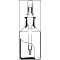 Tropfflasche, 50 ml, Steilbrust, mit NS-Pipette, komplett mit Gummihütchen,