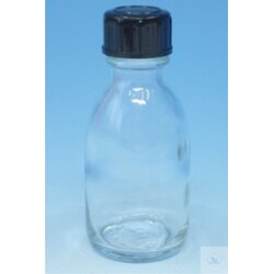 Narrow-neck bottle 500 ml, DIN thread GL 25, complete...