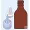 Dropper bottles, amber glass, capacity: 5ml, with dropper insert, with thread GL18 PU =