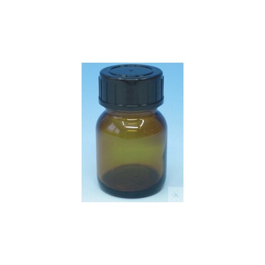 Wide-necked bottle 500 ml, DIN thread GL 55, complete with screw cap and