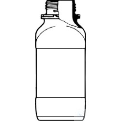 Vierkantflaschen, Weithals, 100 ml, GL 32, Klarglas,...