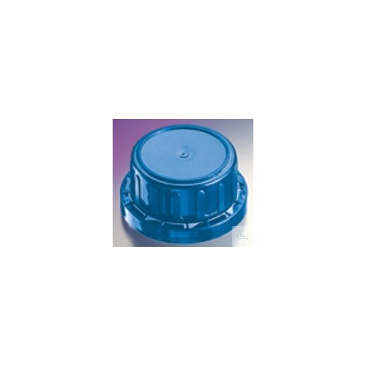 Originalitätsverschluss, PP, blau, GL 32, für Vierkantflaschen 50 und 100 ml,