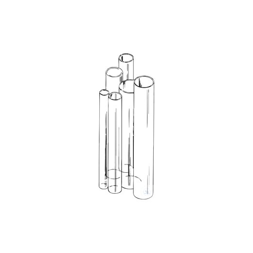 Tubes, made of DURAN tube, assortment with 32 sizes from 5 - 32