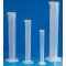 Graduated cylinder, 25 ml : 0.5 ml, tall form, outer Ø 18 mm, height 195 mm, raised form
