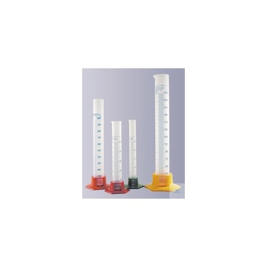 Graduated cylinder 10 ml PP DIFFICO-blue