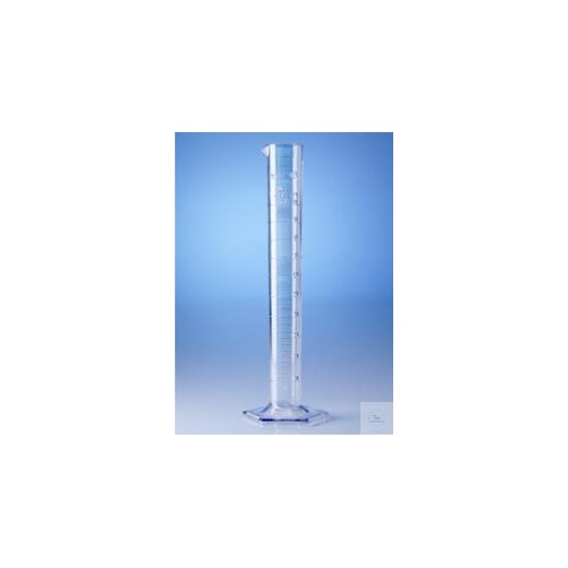 graduated measuring cylinder, tall form, SAN, crystal clear, 250 ml:2 ml, height 328 mm,