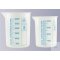 Griffin beaker, 100 ml, PP, colour graduated, transparent, graduation 10 ml, Ø