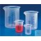 Griffin beaker,500 ml, colour graduated, polypropylene (PP), transparent, with