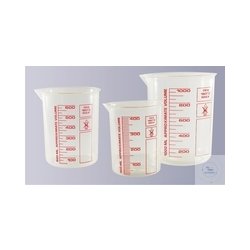 Griffin beaker, 50 ml, PMP, colour graduated, crystal...