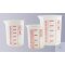 Griffin beaker, 250 ml, PMP, colour graduated, clear, graduation 25 ml, Ø 77
