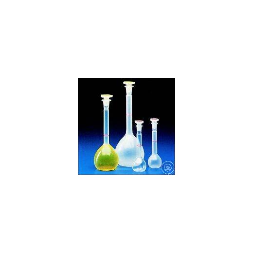 Volumetric flasks, narrow neck, stopper NS 12, PP, with ring mark 25 ml, height 125 mm PU = 6