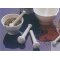 Pestles, melamine, heavy-duty version, length 160 mm, head Ø 40 mm PU = 5 pieces