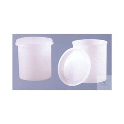 Sample container, 100 ml, jar with lid, PE-HD, height: 61...