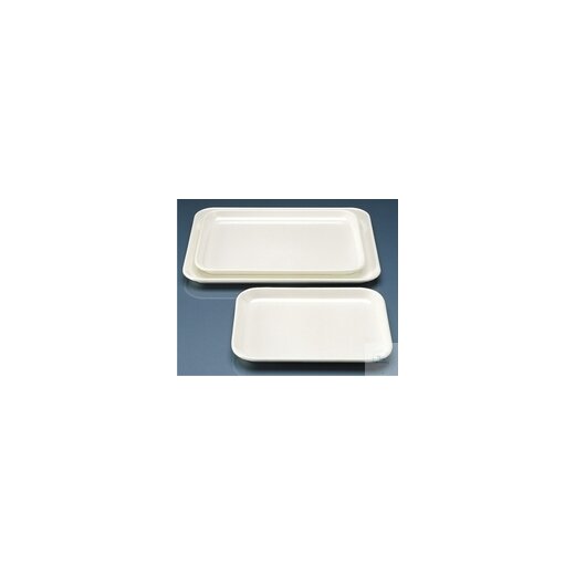 Instrument tray, MF, flat shape, white, 355 x 240 mm, height 17 mm