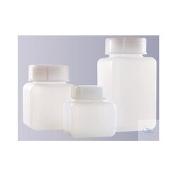 FOUR-SQUARE BOTTLE 100ml WIDE-NECK PE-HD
