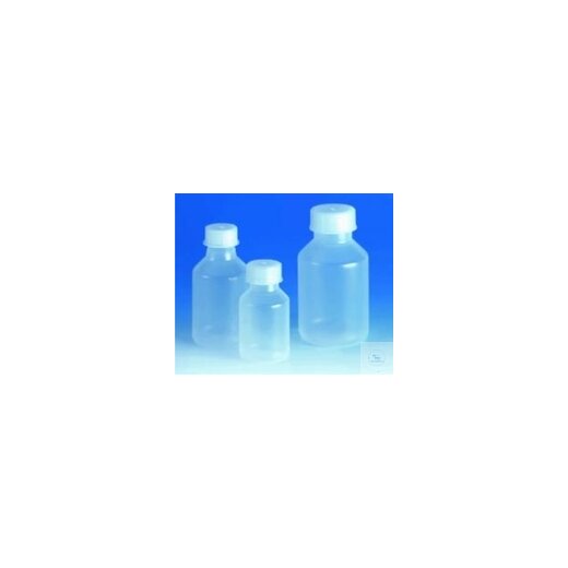 Steep-bottomed bottles, 100 ml, PP, wide neck, with PP screw cap GL 32 Packs of
