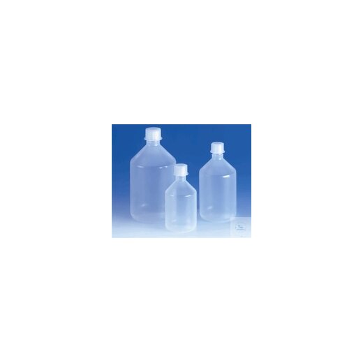 Steep-bottomed bottles, 5000 ml, PP, wide neck, with PP screw cap GL 45 PU =