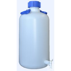 Balloon, 25000 ml, HDPE, narrow neck, with tap and screw...