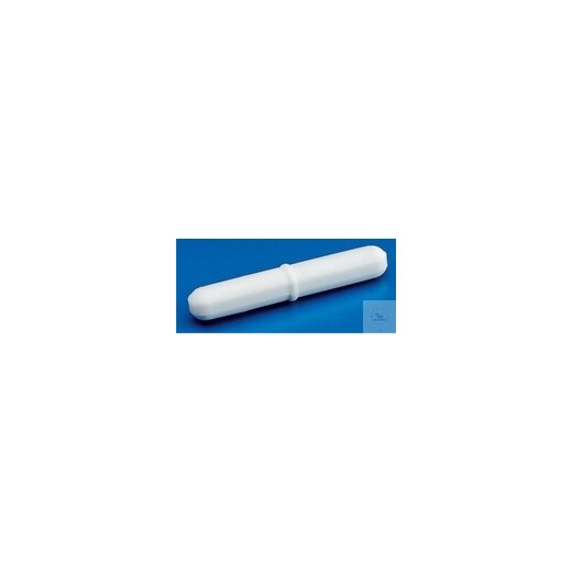Magnetic stirring rod, cylindrical with ring, A.Ø 8 mm, length 50 mm, PTFE, VE =