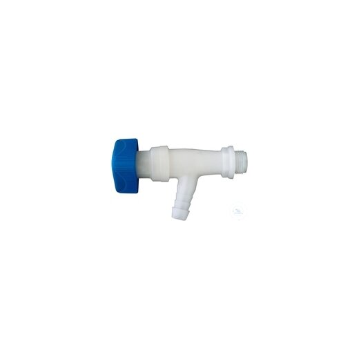 CORNER VALVE, PE, WITH HOSE NOZZLES THREAD 1/2 , NOZZLES A.Ø 12,7 MM MAX.