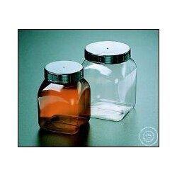 VIERKANT-WEITHALSBEHÄLTER 100ml BRAUN