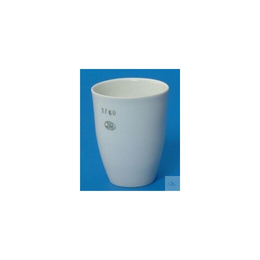 CRUCIBLE, PORCELAIN, 26 ML, Ø 35 MM, HEIGHT 44 MM, HIGH FORM, GLAZED,