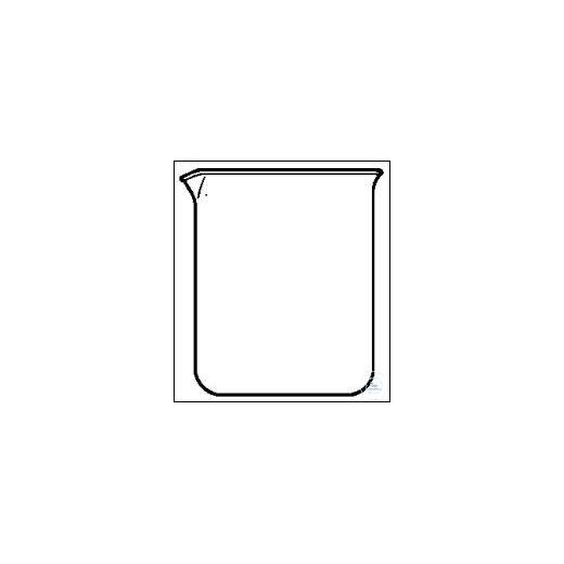 BECHERGLÄSER, 800 ML, NIEDERE FORM, AUS QUARZ, M.AUSGUSS, 98 X 135MM, DIN 12332,