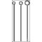 INOCULATION LUGS BIOGEN CHROME-NICKEL STEEL DIAM. 4,0 MM, L. 70 MM