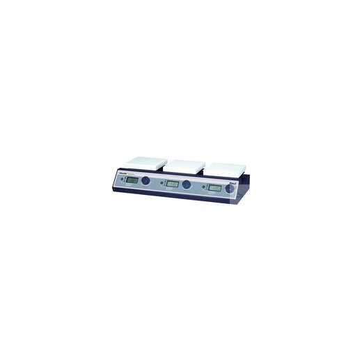 Multiple magnetic stirrer with heating SMHS-3, with 3 positions (3X1), digital