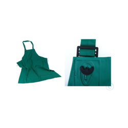 Protective work apron, green