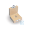 E1 1 g - 500 g set of weights, in wooden case, polished stainless steel