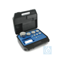 E2 1 g - 5 kg weight set, in plastic case, polished...