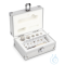 E2 1 mg - 100 g weight set, in aluminium case, polished stainless steel